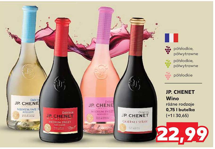 JP. CHENET Wino różne rodzaje 0,75 l butelka