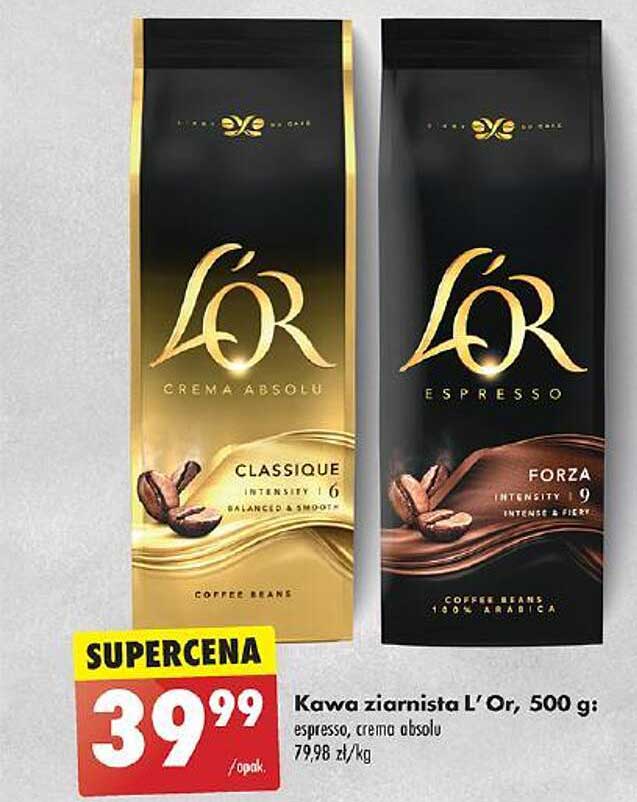 Kawa ziarnista L’Or, 500 g: espresso, crema absolu