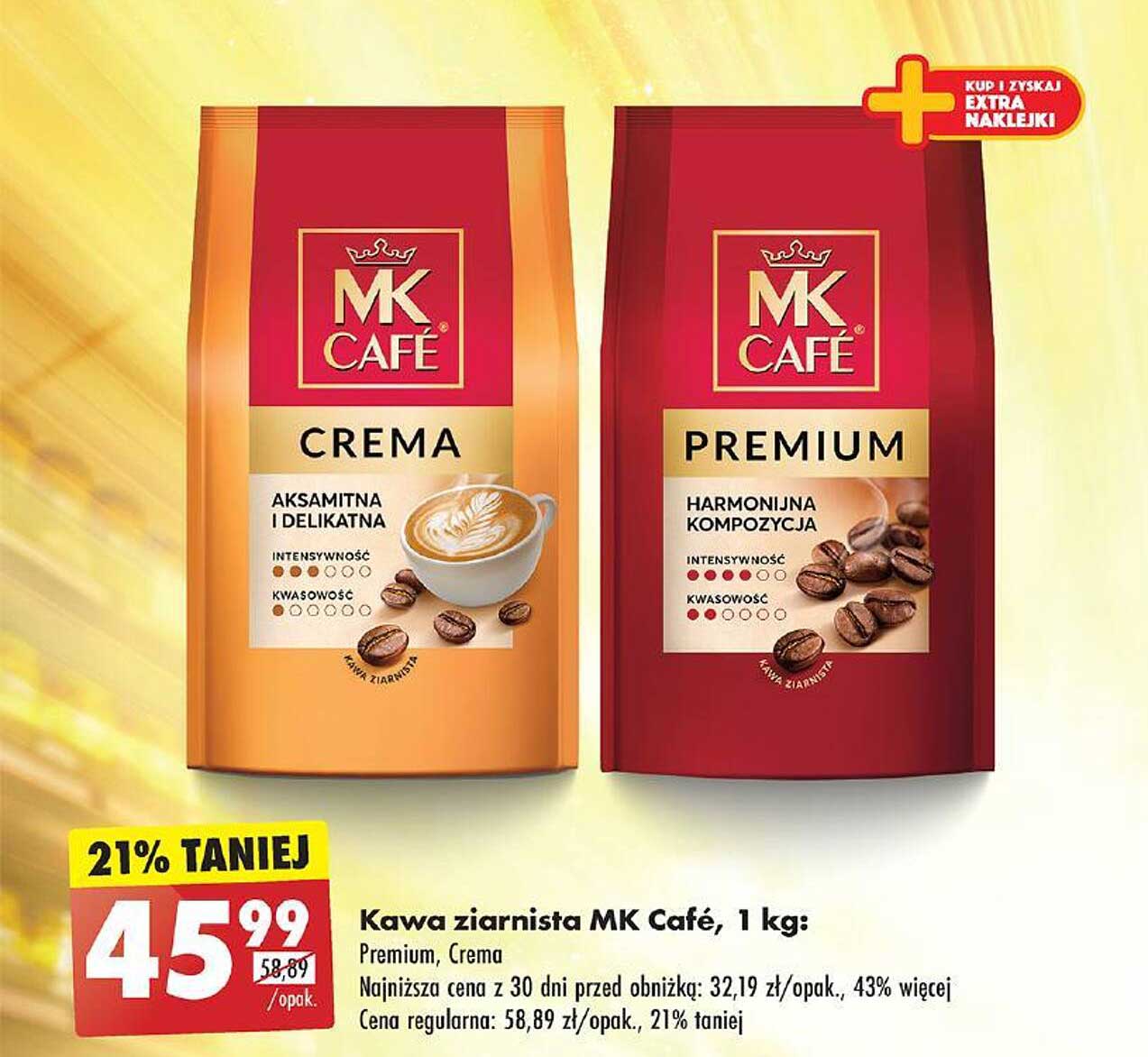 Kawa ziarnista MK Café, 1 kg: Premium, Crema