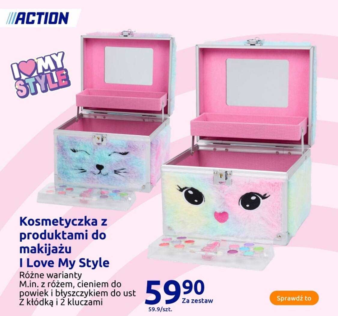 Kosmetyczka z produktami do makijażu I Love My Style