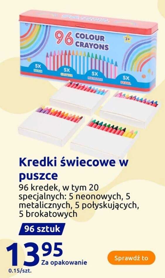 Kredki świecowe w puszcze