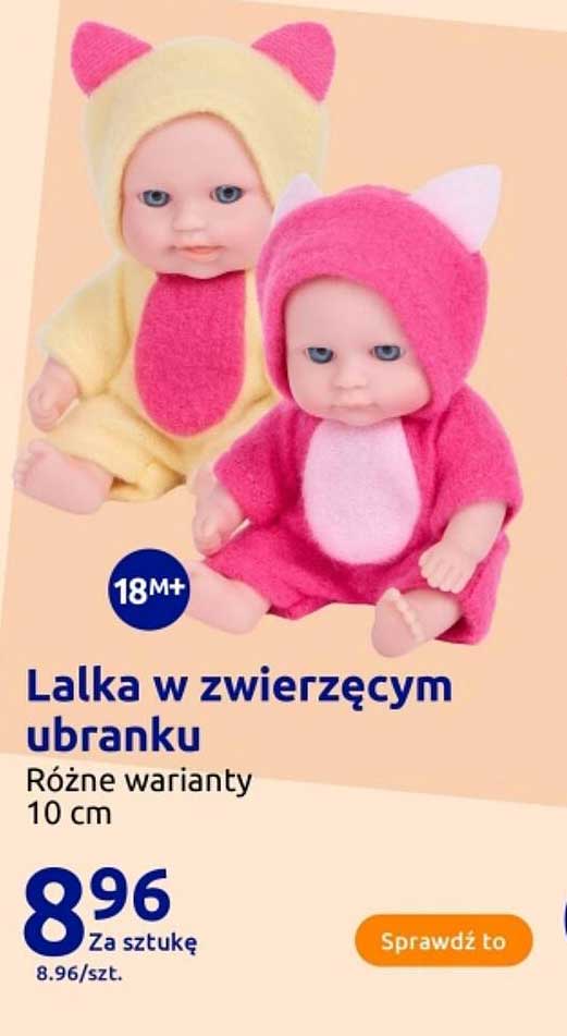 Lalka w zwierzęcym ubranku