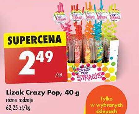 Lizak Crazy Pop, 40 g