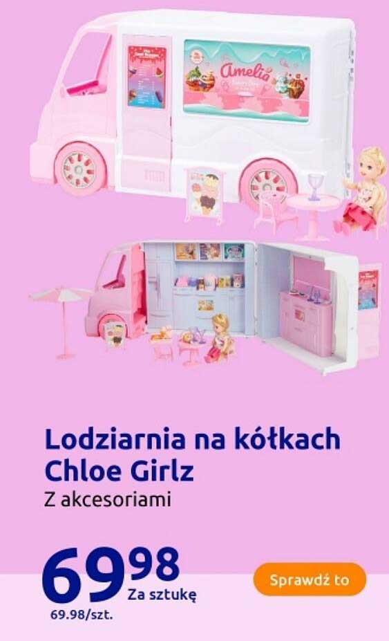 Lodziarnia na kółkach Chloe Girlz Z akcesoriami