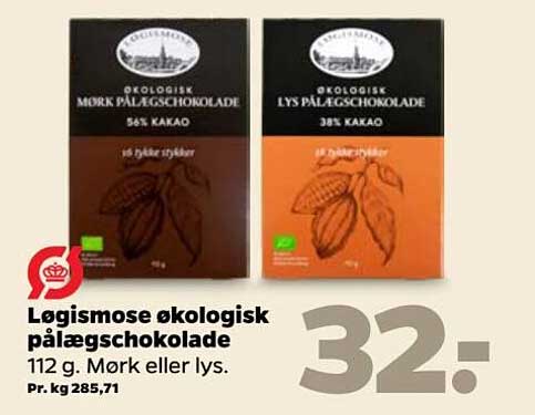 Logismose ekologisk pålægschokolade