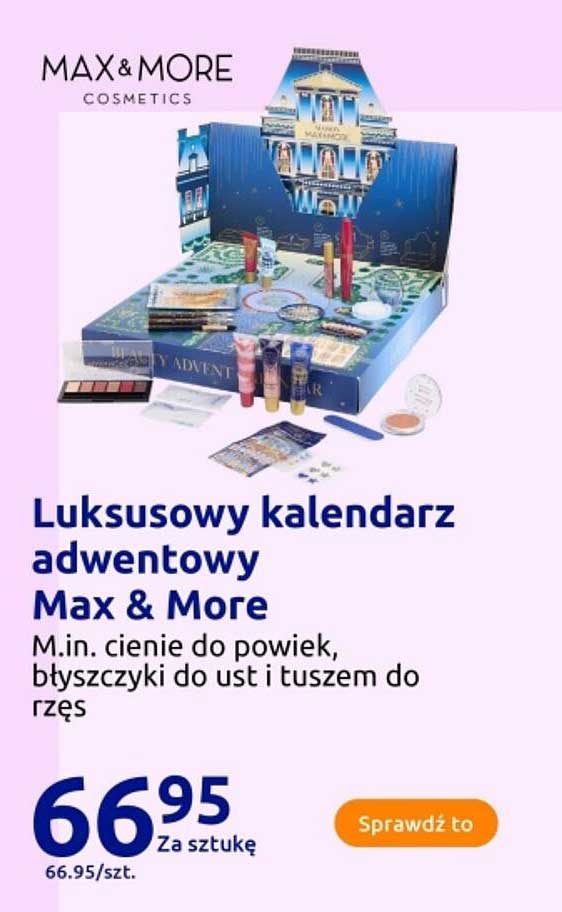 Luksusowy kalendarz adwentowy Max & More