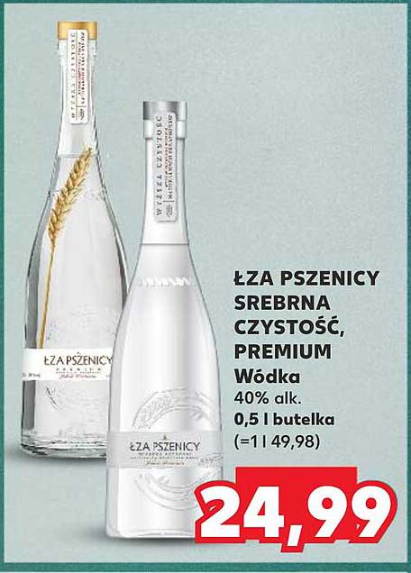 ŁZA PSZENICY SREBRNA CZYSTOŚĆ, PREMIUM Wódka