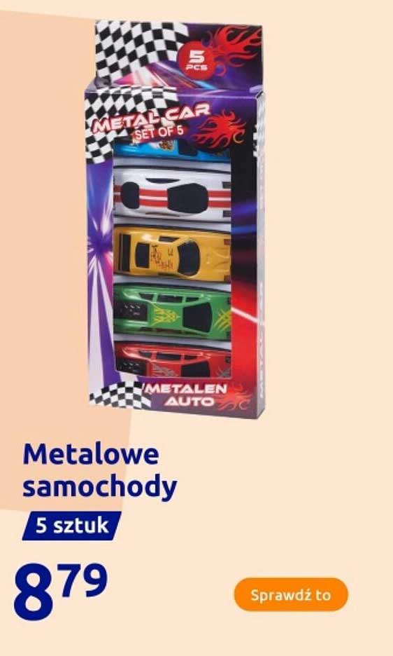 Metalowe samochody 5 sztuk