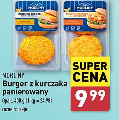 MORLINY Burger z kurczaka panierowany