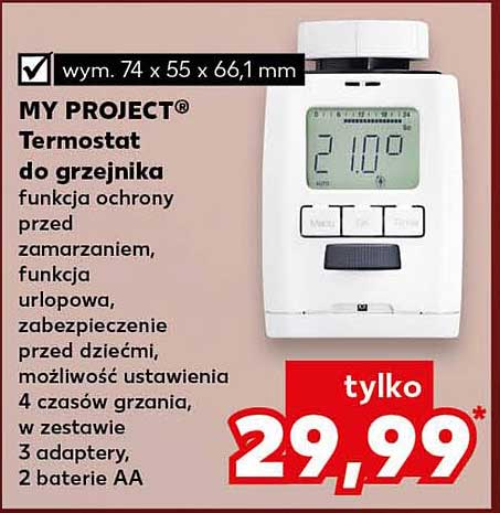 MY PROJECT® Termostat do grzejnika