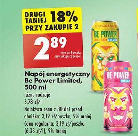 Napój energetyczny Be Power Limited