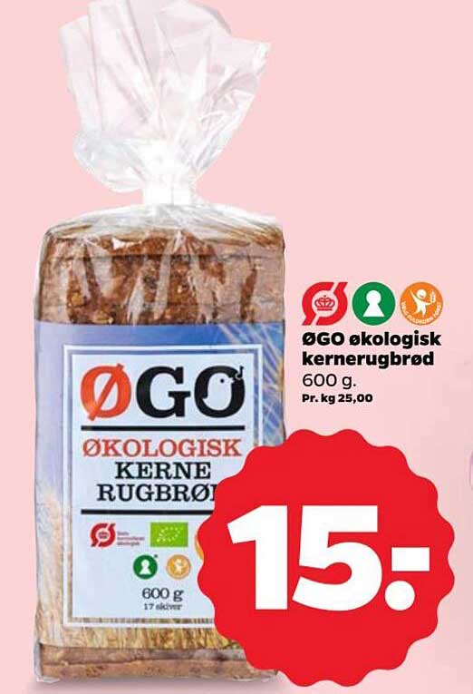 ØGO ekologisk kernerugbrød