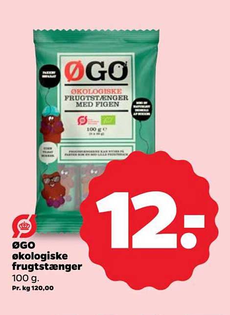 ØGO ekologiske frugtstænger