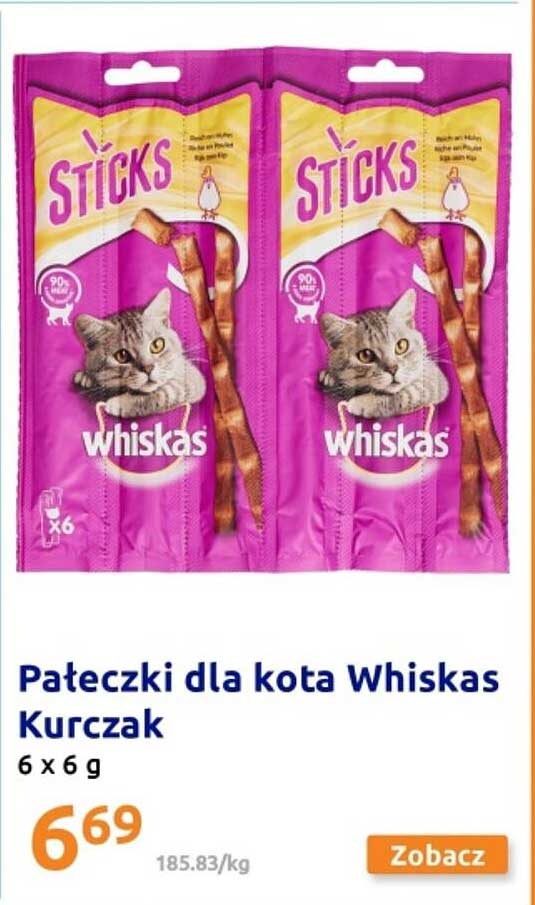 Pałeczki dla kota Whiskas Kurczak