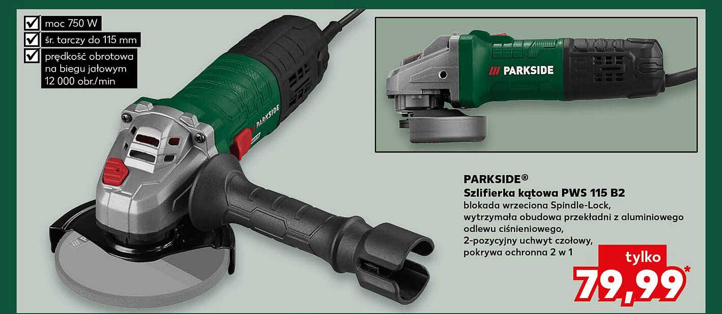 PARKSIDE® Szlifierka kątowa PWS 115 B2