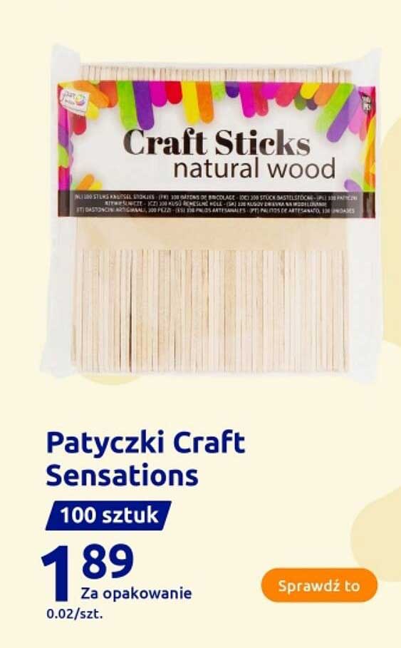 Patyczki Craft Sensations 100 sztuk