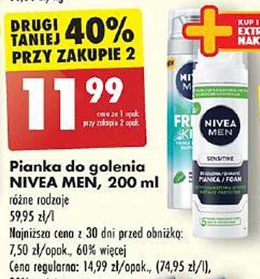 Pianka do golenia NIVEA MEN, 200 ml