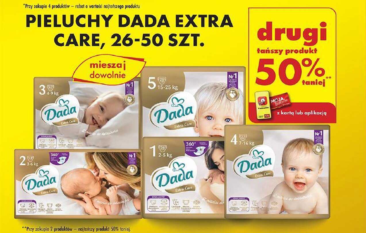 PIELUCHY DADA EXTRA CARE, 26-50 SZT.