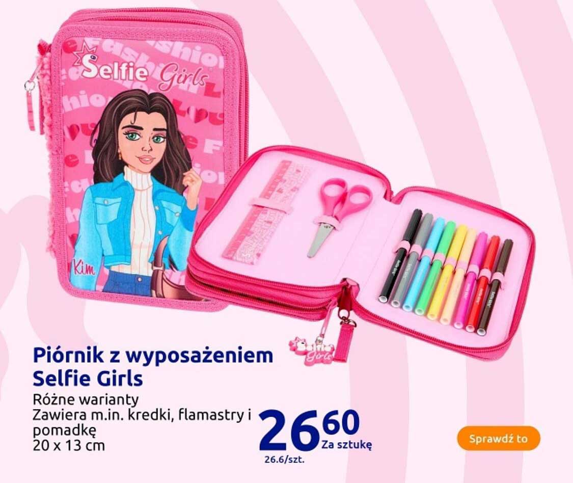 Piórnik z wypożądzeniem Selfie Girls