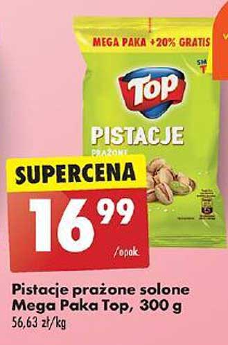 Pistacje prażone solone Mega Paka Top