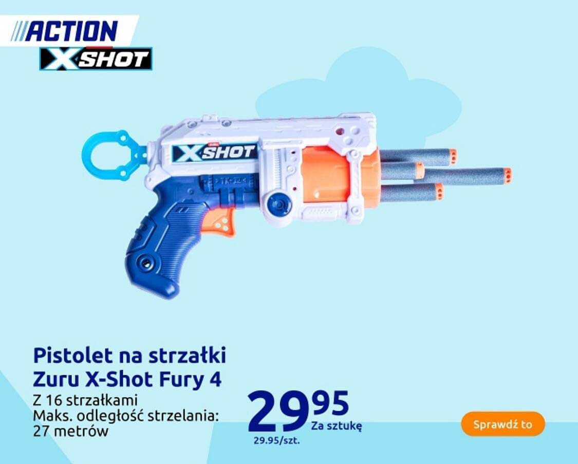 Pistolet na strzałki Zuru X-Shot Fury 4