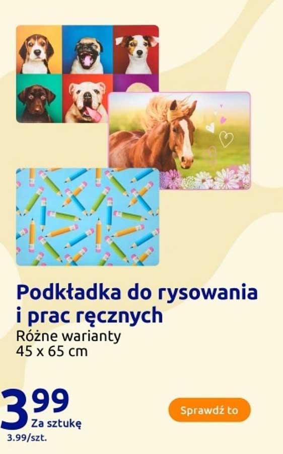 Podkładka do rysowania i prac ręcznych