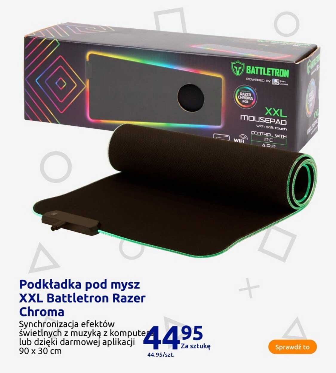 Podkładka pod mysz XXL Battletron Razer Chroma