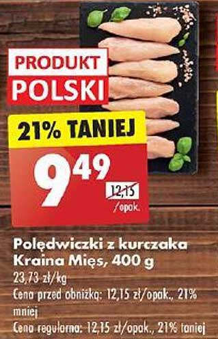 Poledwiczki z kurczaka Kraina Mięs, 400 g