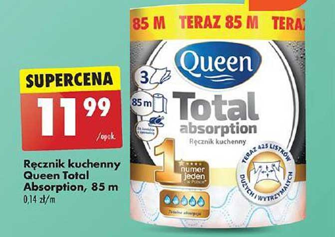 Ręcznik kuchenny Queen Total Absorption, 85 m