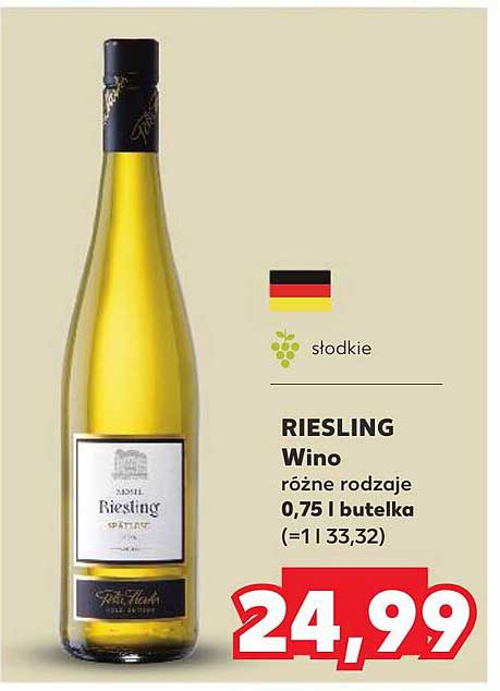 RIESLING Wino różne rodzaje