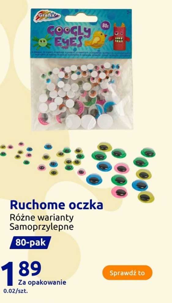 Ruchome oczka 80-pak