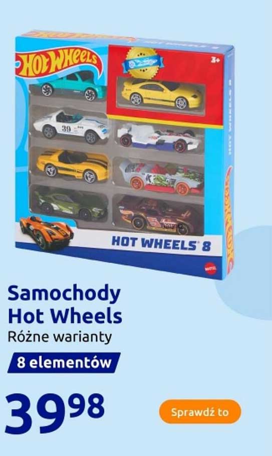 Samochody Hot Wheels 8 elementów