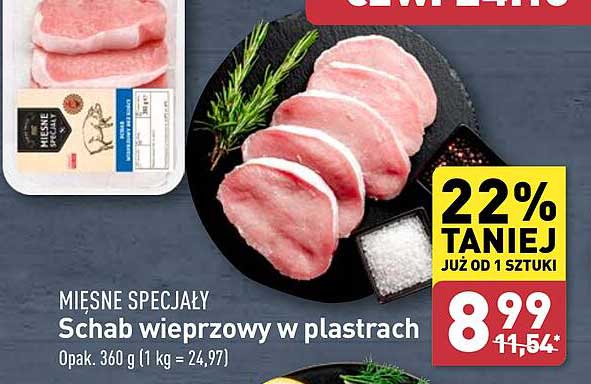 Schab wieprzowy w plastrach