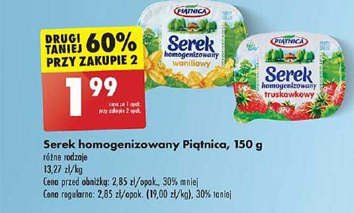 Serek homogenizowany Piątnica, 150 g