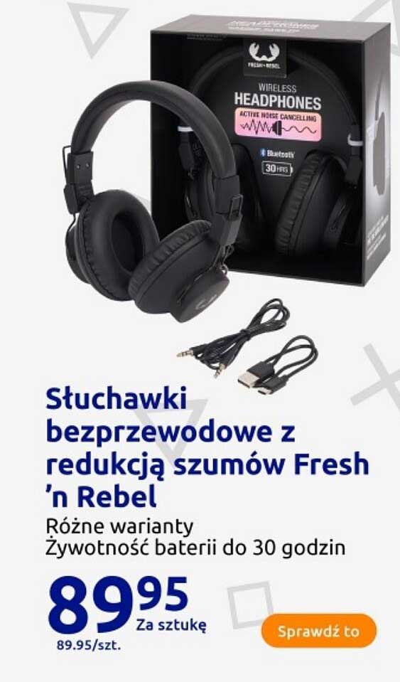 Słuchawki bezprzewodowe z redukcją szumów Fresh ’n Rebel