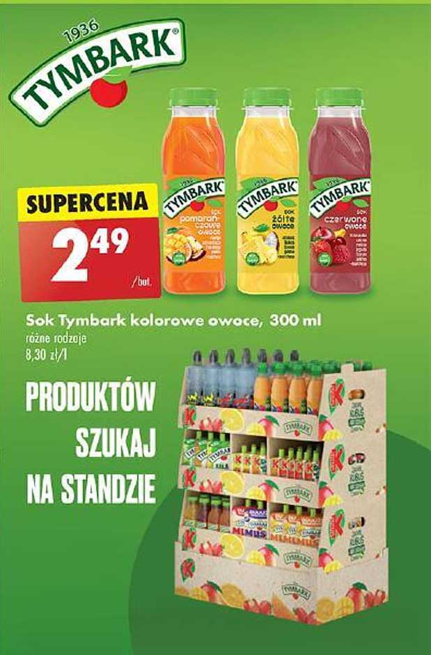 Sok Tymbark kolorowe owoce, 300 ml