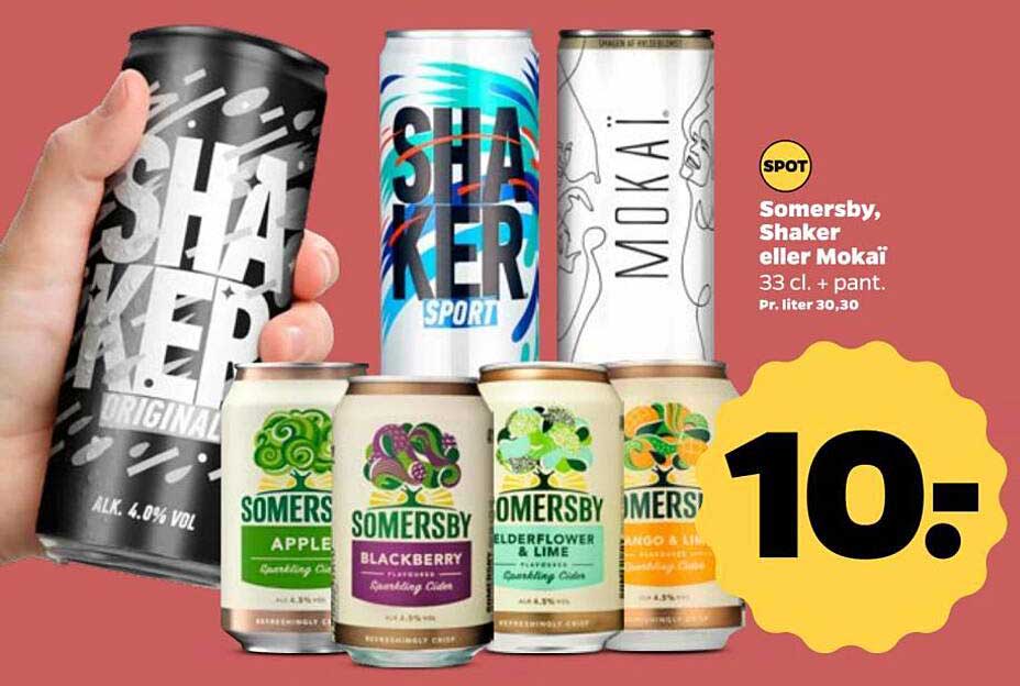 Somersby, Shaker eller Mokai