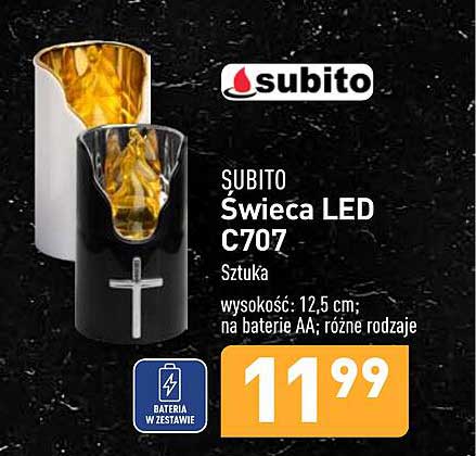 SUBITO Świeca LED C707