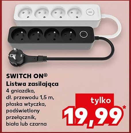 SWITCH ON® Lista zasilająca