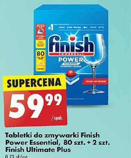 Tabletki do zmywarki Finish Power Essential, 80 szt. + 2 szt. Finish Ultimate Plus