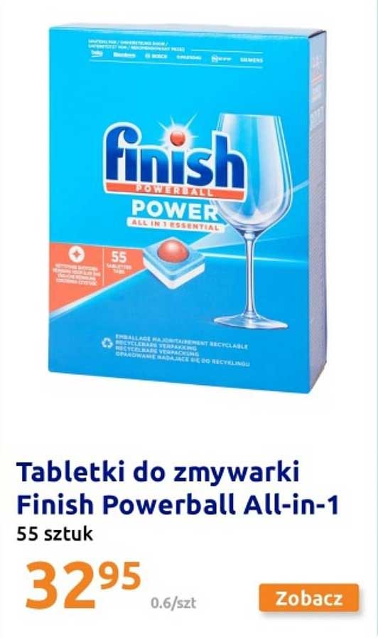 Tabletki do zmywarki Finish Powerball All-in-1 55 sztuk