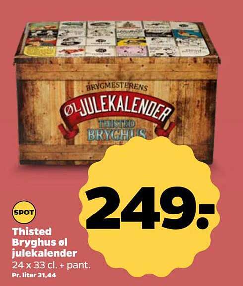 Thisted Bryghus øl julekalender