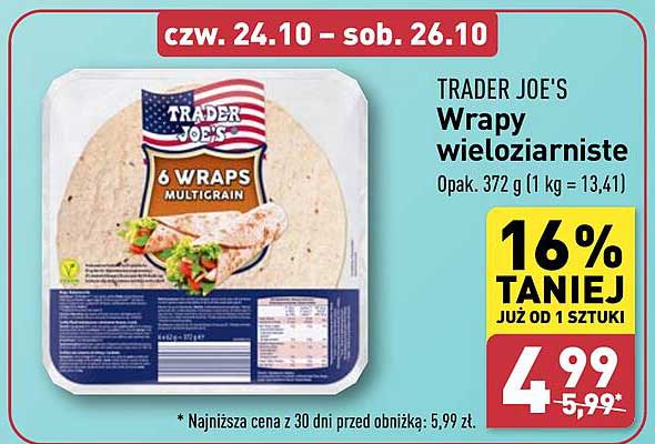 TRADER JOE'S Wrapy wieloziarniste