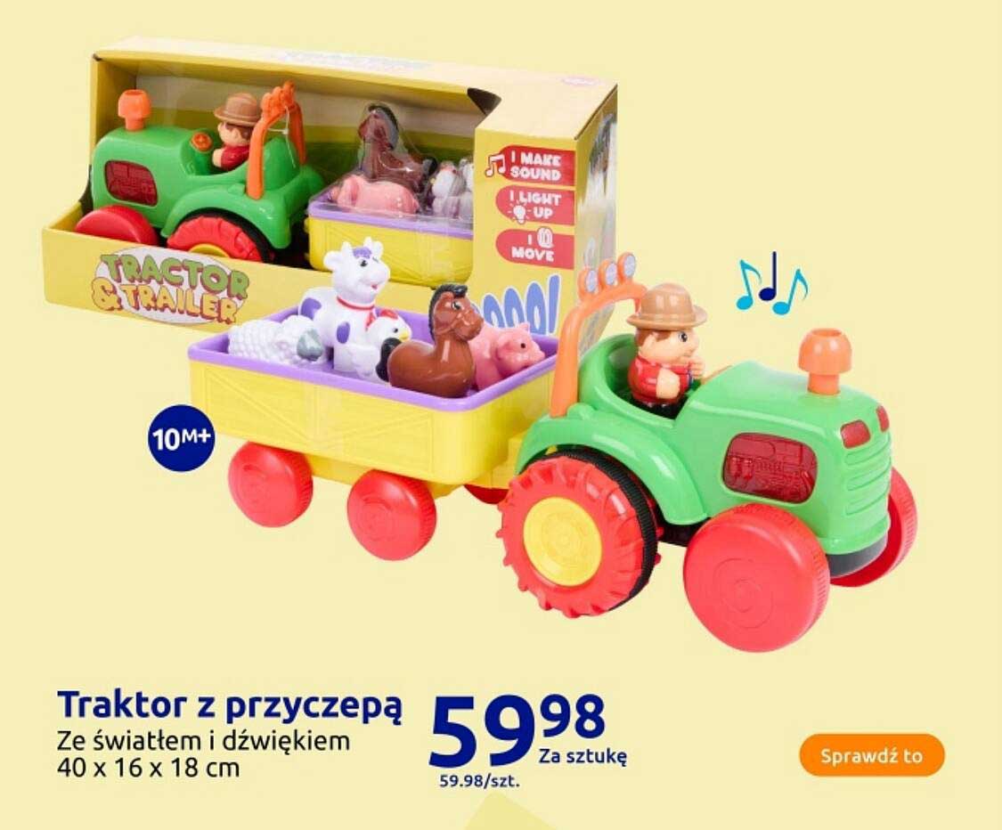 Traktor z przyczepą