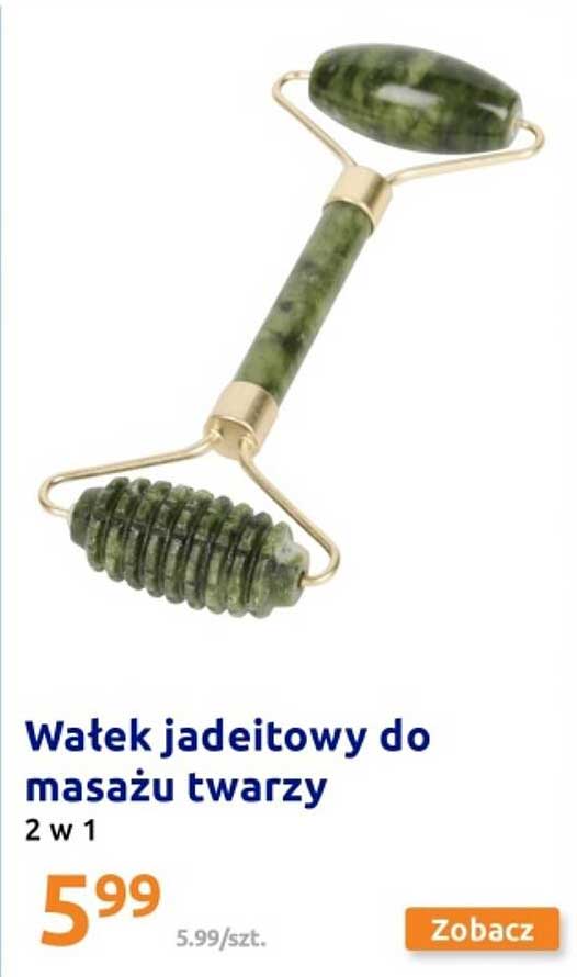 Wałek jadeitowy do masażu twarzy 2 w 1