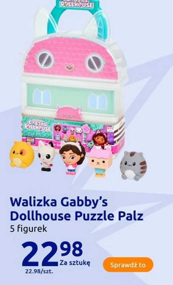 Walizka Gabby's Dollhouse Puzzle Palz  
5 figurek  