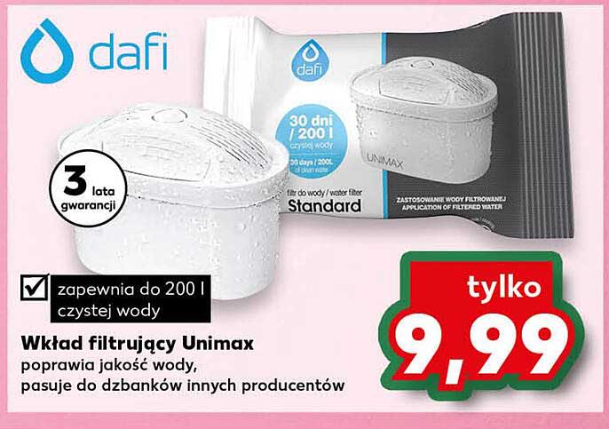 Wkład filtrujący Unimax