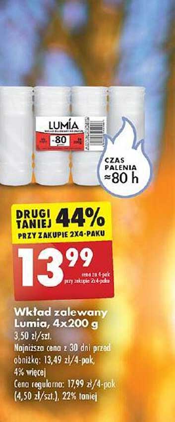 Wkład zalewany Lumía, 4x200 g