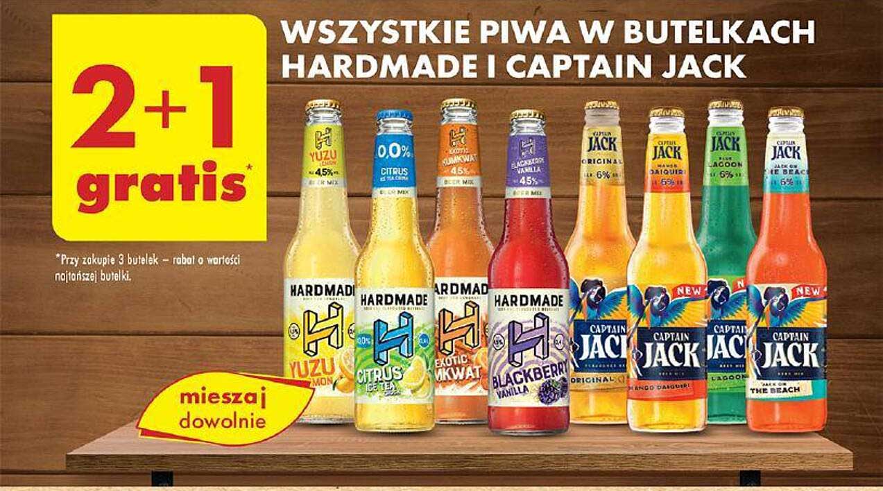 WSZYSTKIE PIWA W BUTELKACH HARDMADE I CAPTAIN JACK