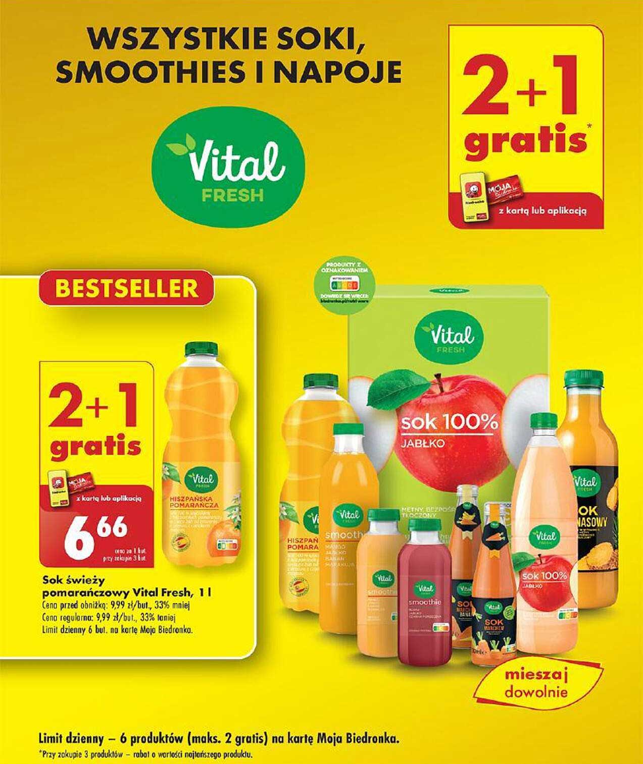 WSZYSTKIE SOKI, SMOOTHIES I NAPOJE